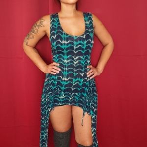 Mermaid print dress shirt